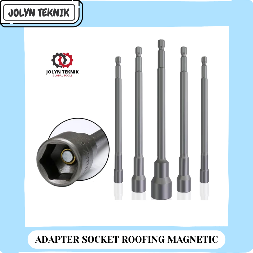 Mata Bor Kunci Shock Hex Adapter Mata Bor Hex Baut Roofing Adaptor Mata Sock Baut Siku Lubang 150mm
