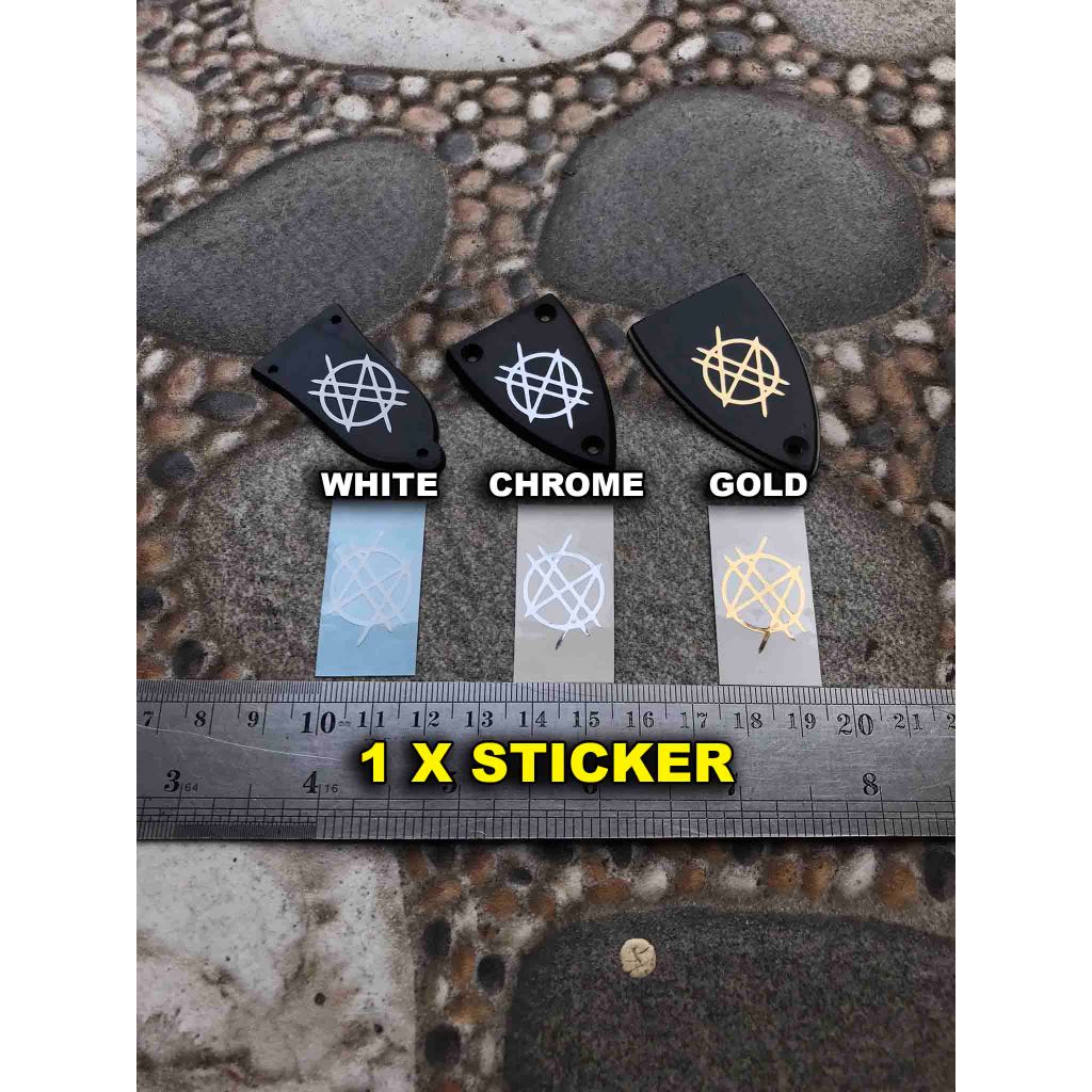 Logo Syn For Trussrod Cover Headstock Synyster Gates Avenged Sevenfold Aestetik Sticker Double cutaw