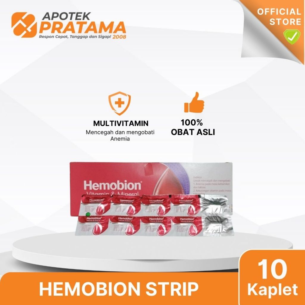 HEMOBION 10'S KAPLET STRIP / HEMOBION TABLET STRIP