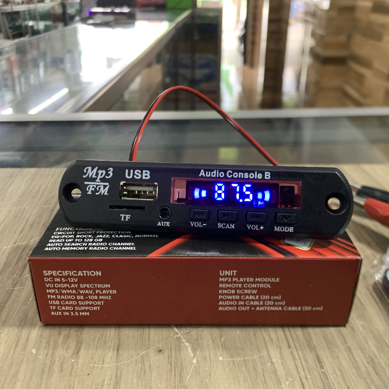 MODUL KIT MP3 BLUETOOTH AUDIO CONSOLE