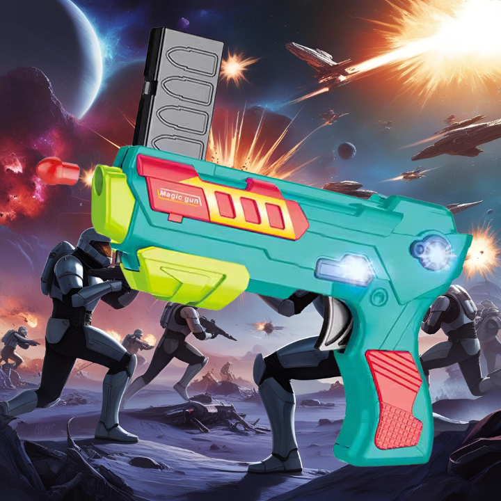 Toy Studio Mainan Anak Multi-Function Shooting Gun – Pistol Mainan Peluru Lembut dengan Fitur Shell 