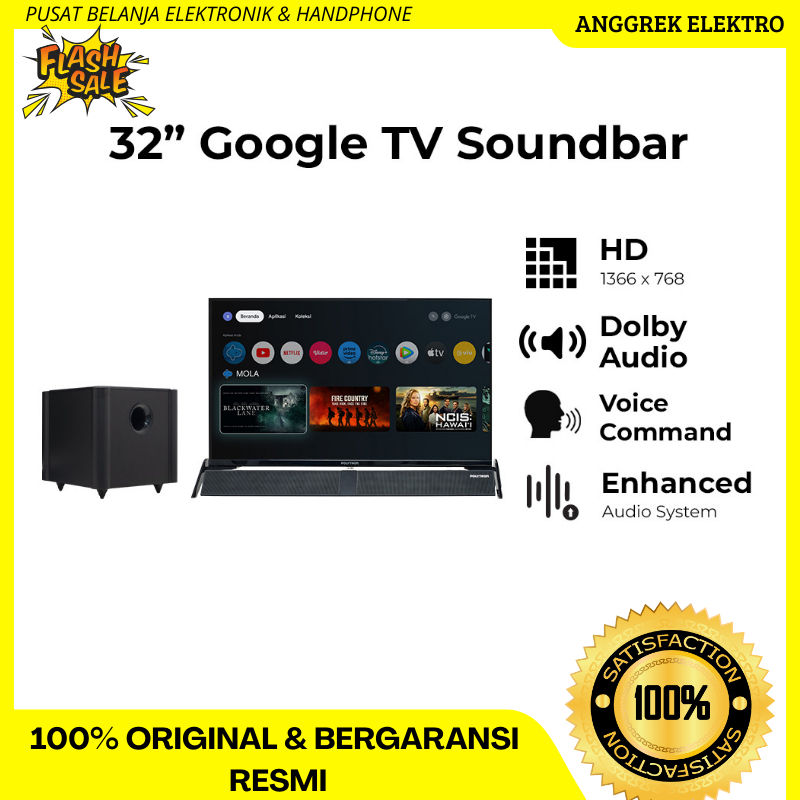 LED SMART ANDROID TV POLYTRON 32" PLD 32BG5959 (SOUNDBAR)