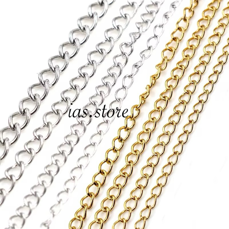 Rantai Beras Meteran - Rantai Besi - Rantai Kalung - Rantai Beras