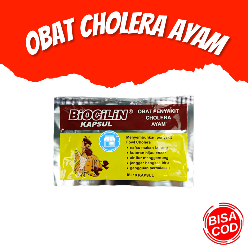 BIOCILIN Obat Ayam Ngorok Obat Nafsu Makan Ayam Obat Jengger Ayam Bengkak