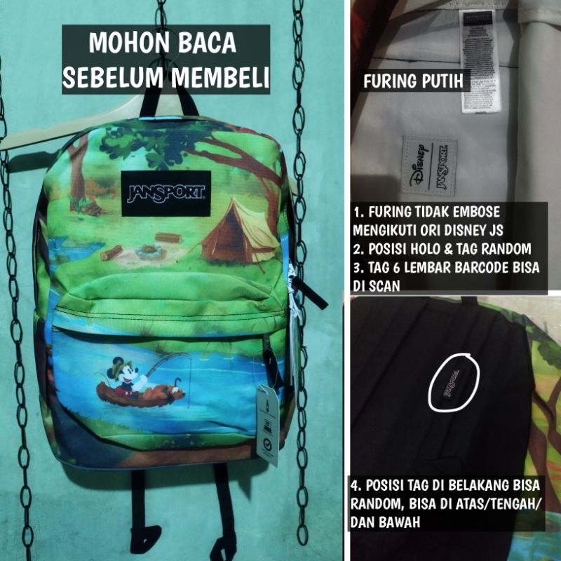TAS JANSPORT DISNEY MANCING