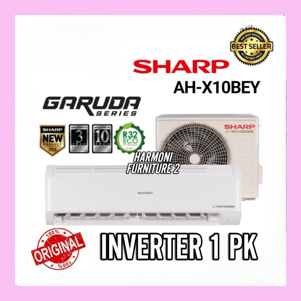 AC SHARP 1 PK INVERTER AH-X10BEY AC Split 1 PK J-Tech Inverter R32