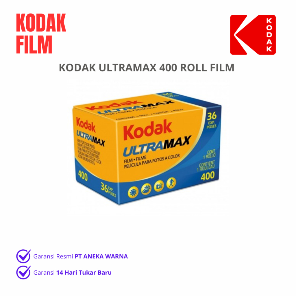 Kodak Ultramax Film Roll 400 roll film untuk kamera analog