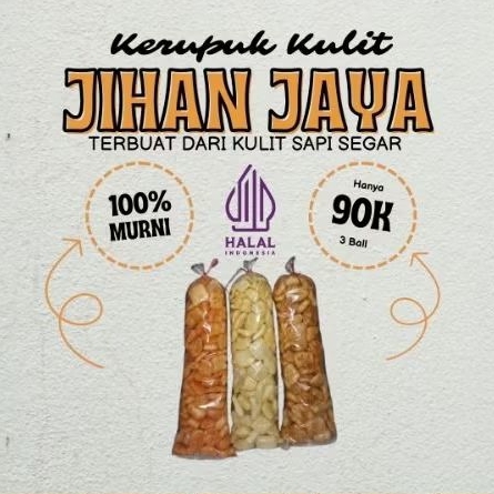 

3 Ball Kerupuk Kulit Sapi Segar Varian Rasa (Dorokdok)