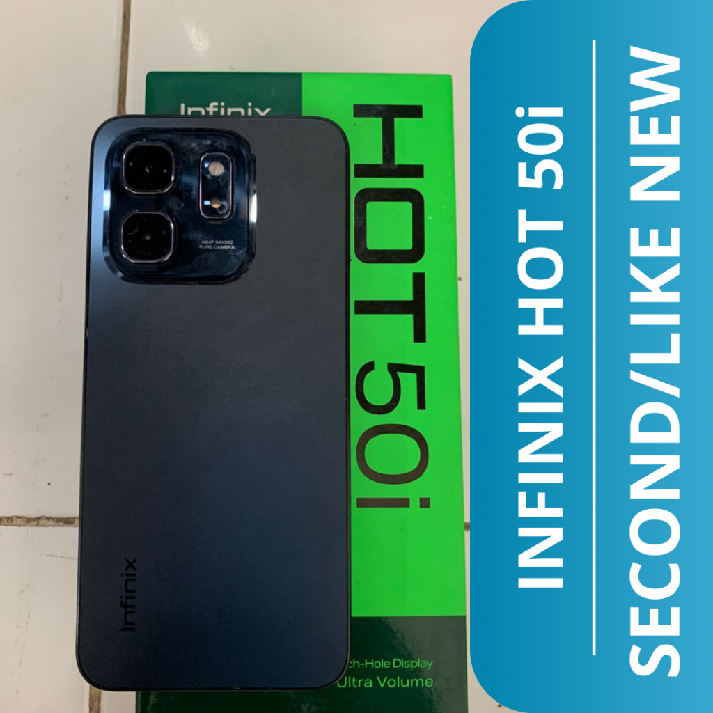 HP SECOND INFINIX HOT 50i 12/128GB / INFINIX HOT 50i HP SECOND / HP SECOND LIKE NEW