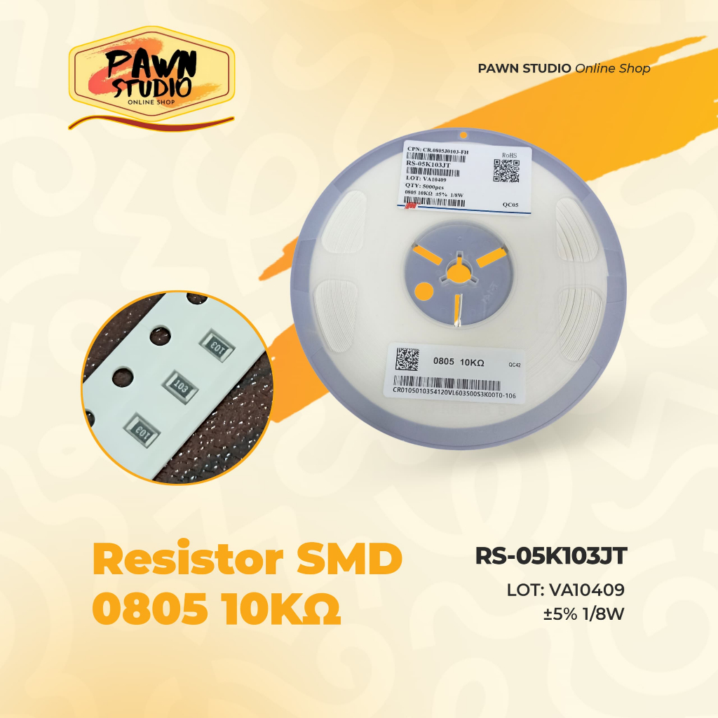 resistor smd 0805 resistor smd 10k 10ohm 10r 5% 1/8w