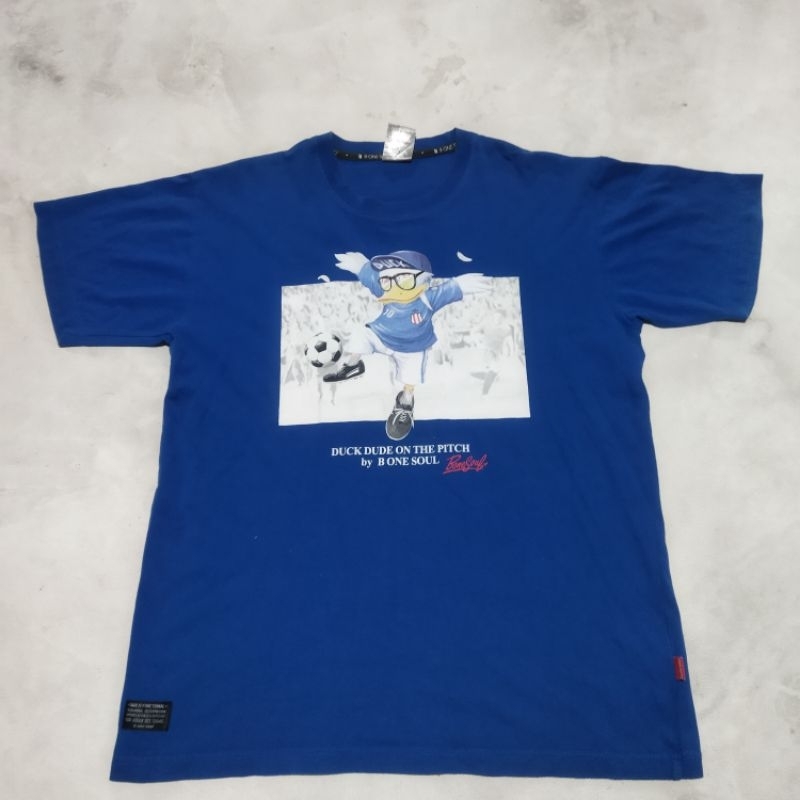 Baju kaos duck dude by b one soul biru