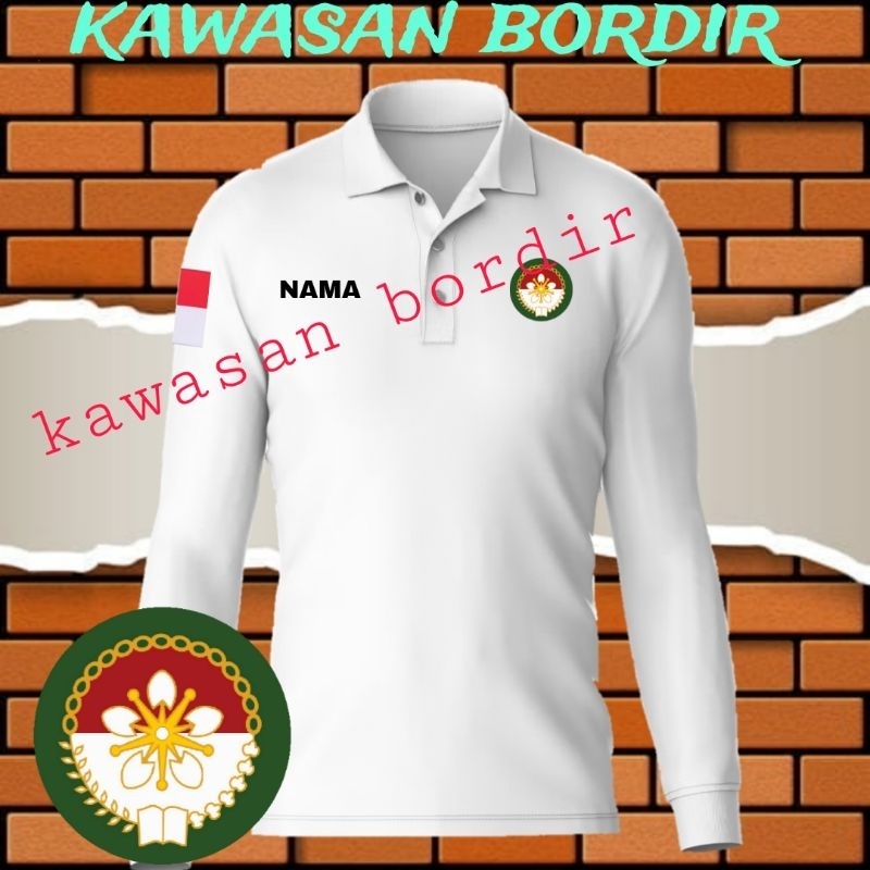 polo shirt dharma wanita kaos dharma wanita seragam dharma wanita baju dharma wanita full bordir..