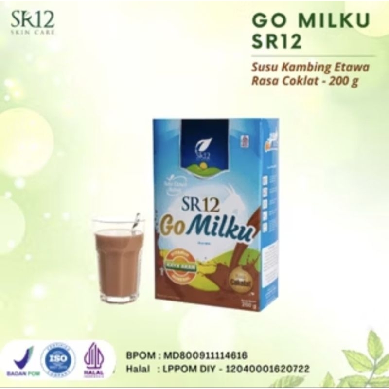 

Gomilku SR12 coklat susu kambing etawa susu rendah lemak susu rendah gula susu herbal