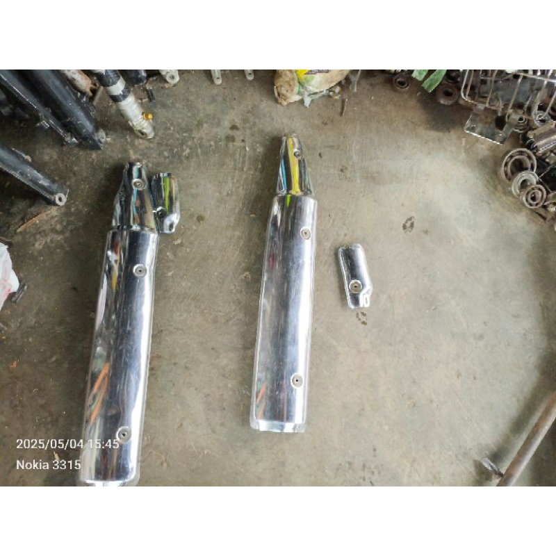 Cover Tameng Tutup Knalpot Megapro Primus Original Copotan