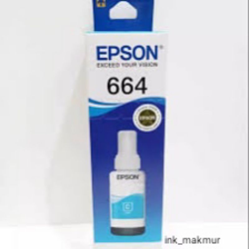 Tinta epson 664 cyan baru
