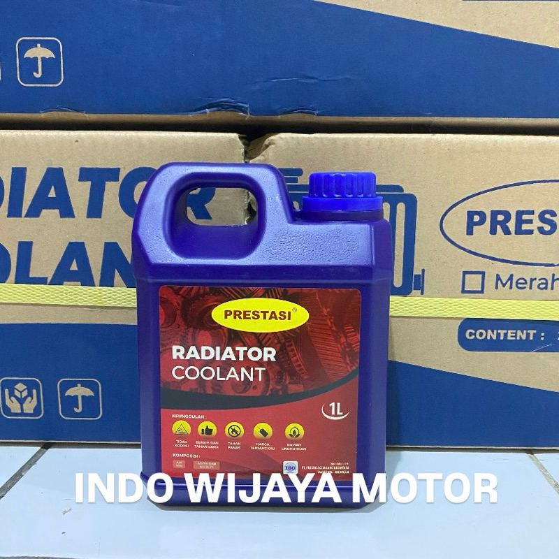 coolant air radiator 1 liter merk prestasi air radiator motor mobil AIR RADIATOR PRESTASI UKURAN 1 L