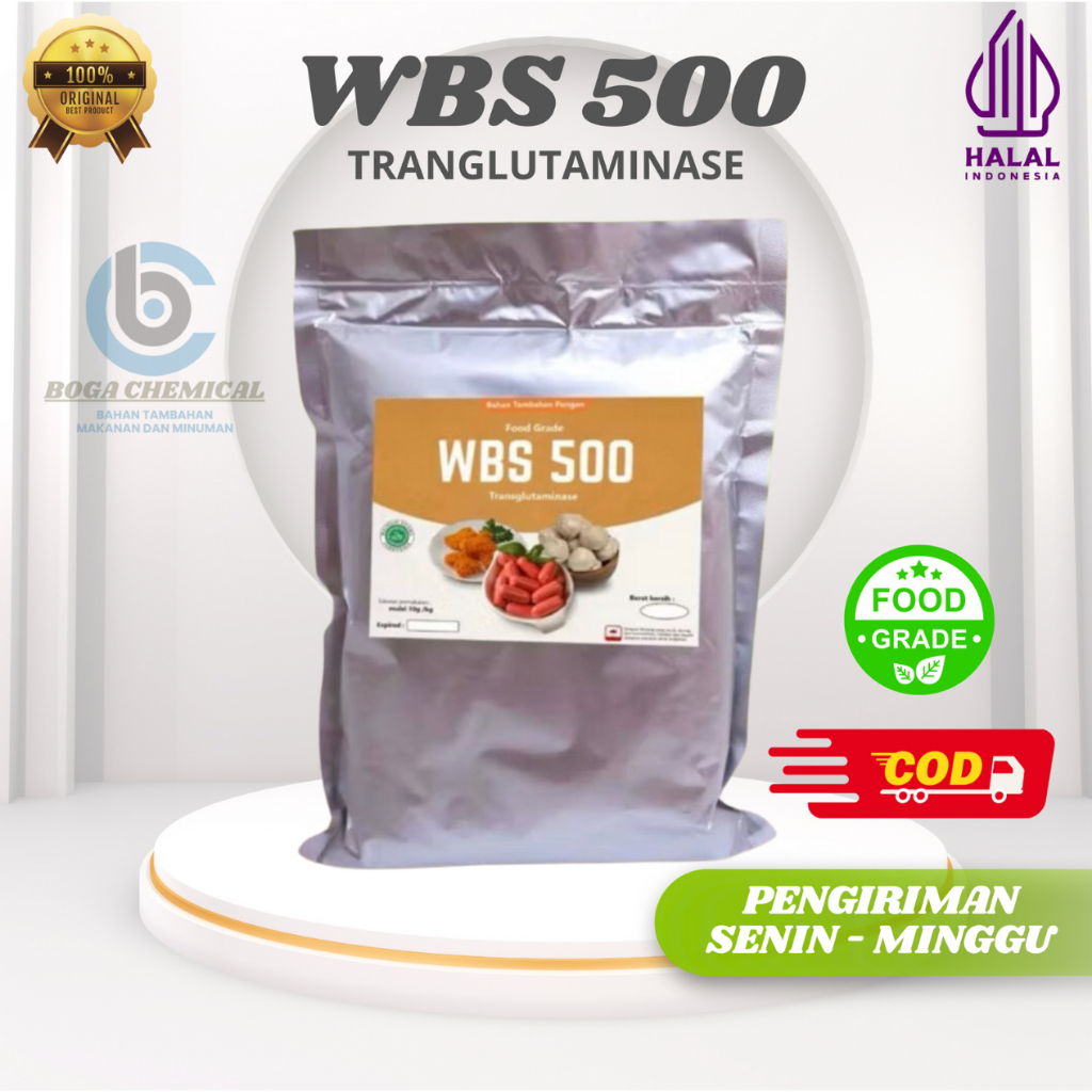 

#500gr# WBS 500 / Enzim Perenyah Kress Bakso Sosis Dimsum dll / Enzim Transglutaminase/ Perenyah KRESS