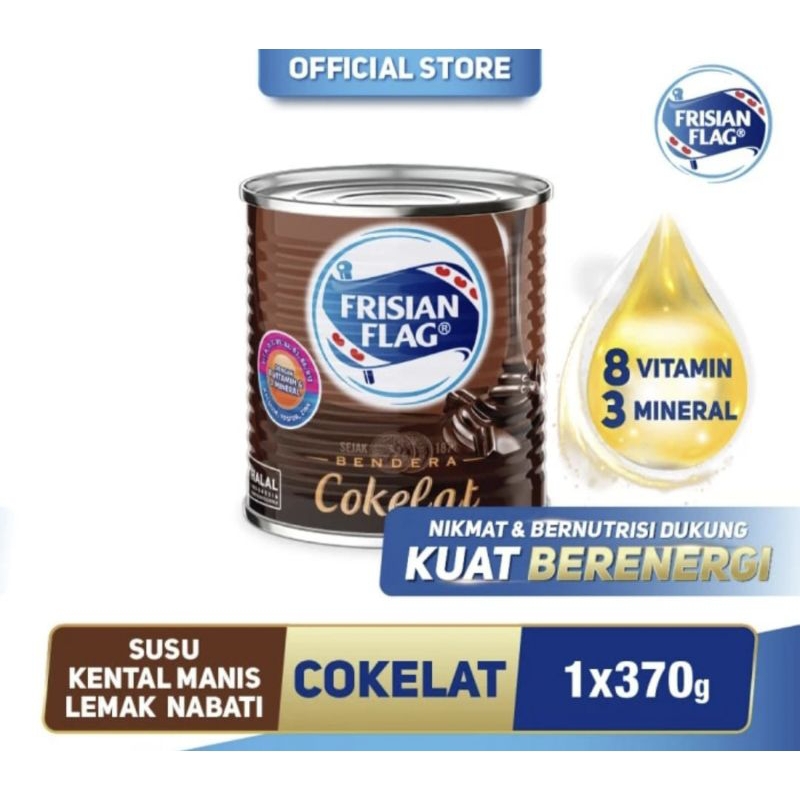 

Frisian Flag Susu Kental Manis Cokelat - 370g " Exp. September 2025