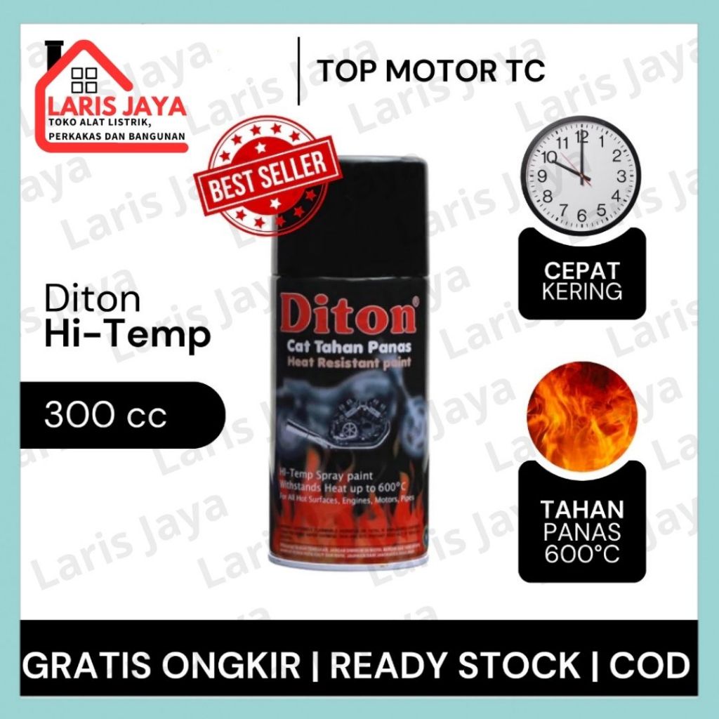 CAT SEMPROT TAHAN PANAS DITON HI TEMP SPRAY PAINT DITON CAT TAHAN PANAS