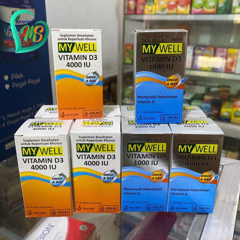 MyWell Vitamin D3 1000 IU dan 4000 IU