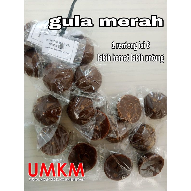 

GULA MERAH rencengan 1 Renceng isi 6