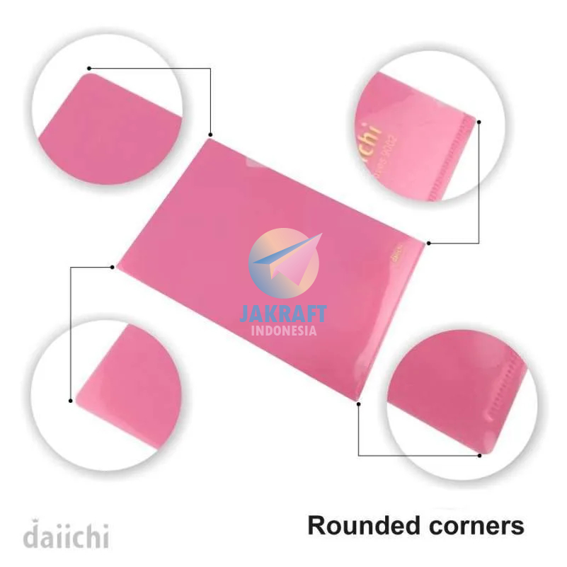 

(12 Pcs) Map L DAIICHI Tebal A4 9001 / F4 Folio 9002 + Bonus Sticker Label Stiker Clear Sleeve Folio