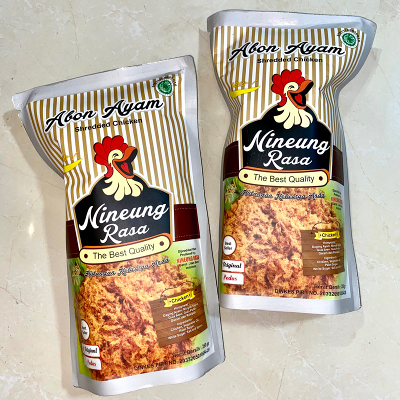 

[PRE-ORDER] PAKET 10 PCS ABON AYAM NINEUNG RASA 250GR OLEH-OLEH KHAS GARUT RASA ORIGINAL DAN PEDAS