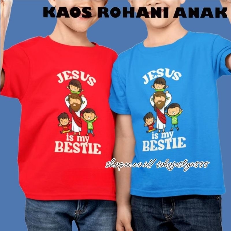 KAOS ROHANI ANAK BAJU ANAK ANAK NATAL/ KAOS NATAL ANAK / KAOS ROHANI KRISTEN / KAOS JESUS / BAJU ROH
