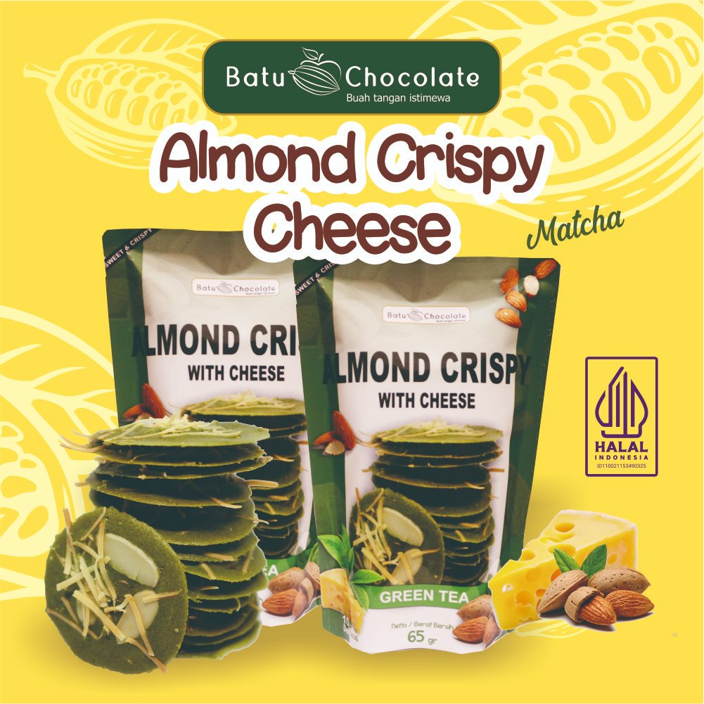 

Batu Chocolate - Almond Crispy Cheese Green Tea ~ Oleh Oleh Khas Malang ~ Snack Kekinian Enak Murah