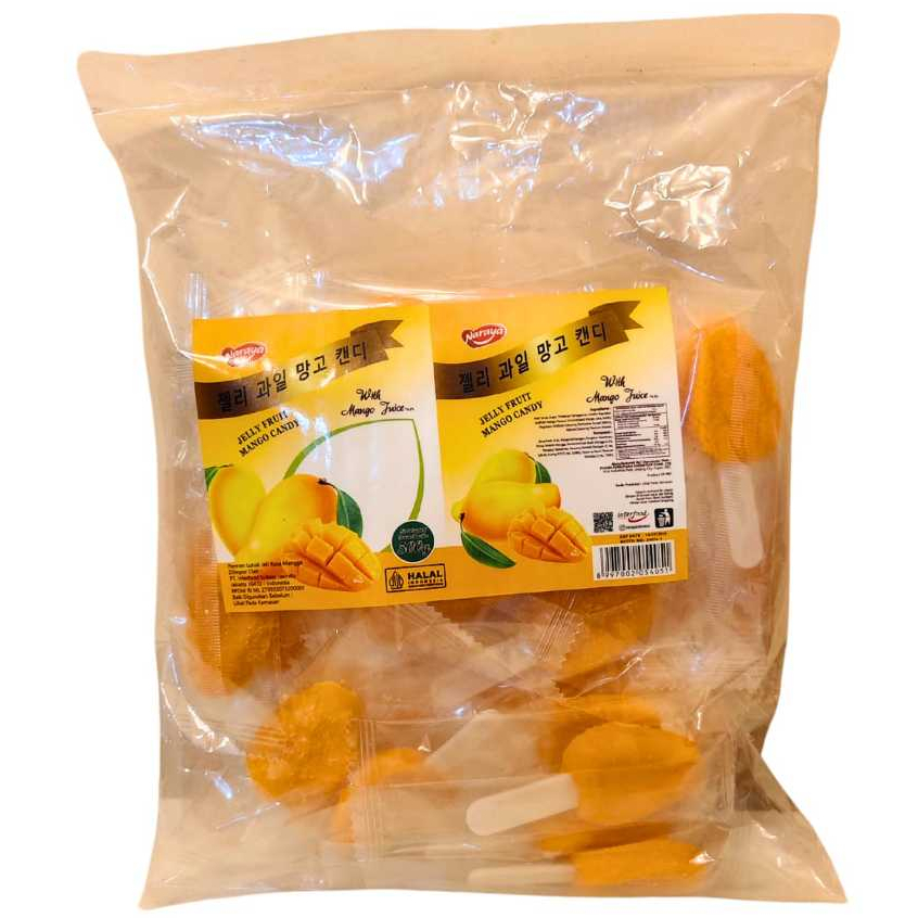 

NARAYA MANGO Soft Candy Jelly Stick 500g Permen Lunak Jeli Rasa Mangga