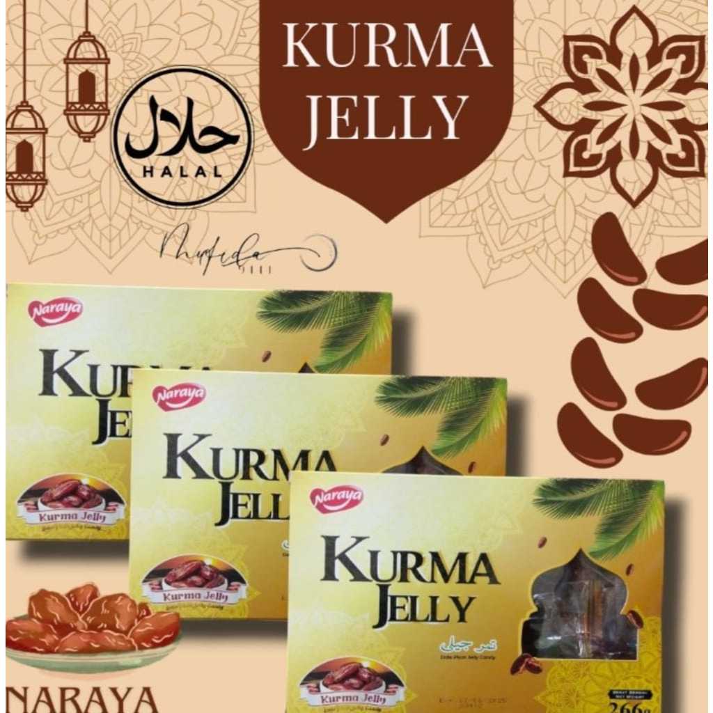 

NARAYA KURMA JELLY Candy 266g Permen Jelly Rasa Kurma Halal