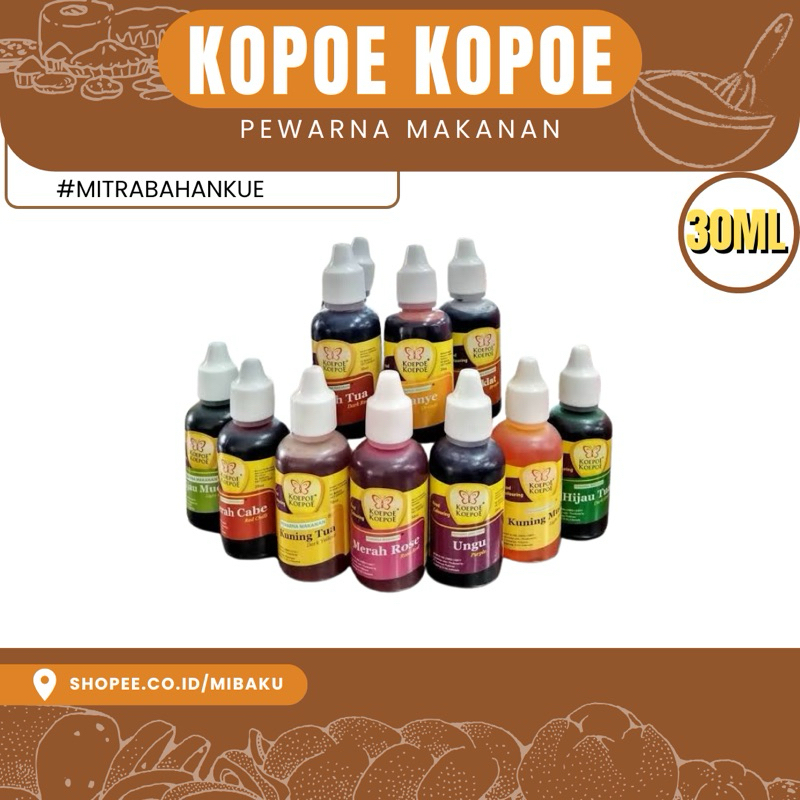 

Koepoe Koepoe Pewarna Pangan | Makanan – 30 ml