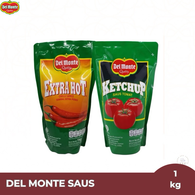 

Delmonte Saus Sambal Extra Hot Chili Sauce / Saos Tomat Tomato Ketchup Pouch 1kg