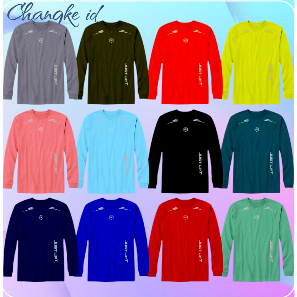 COD LENGAN PENJENG KAOS GYM IMPORT KAOS RUNNING BAJU BOLAHRAGA PRIA DEWASA BAJU VOLI KAOS BADMINTON 