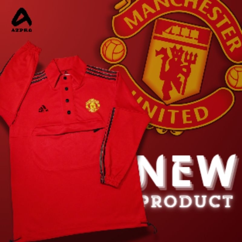 [COD] AZPRO Jaket Midlayer edisi Manchester United Jaket MU Jaket Bola