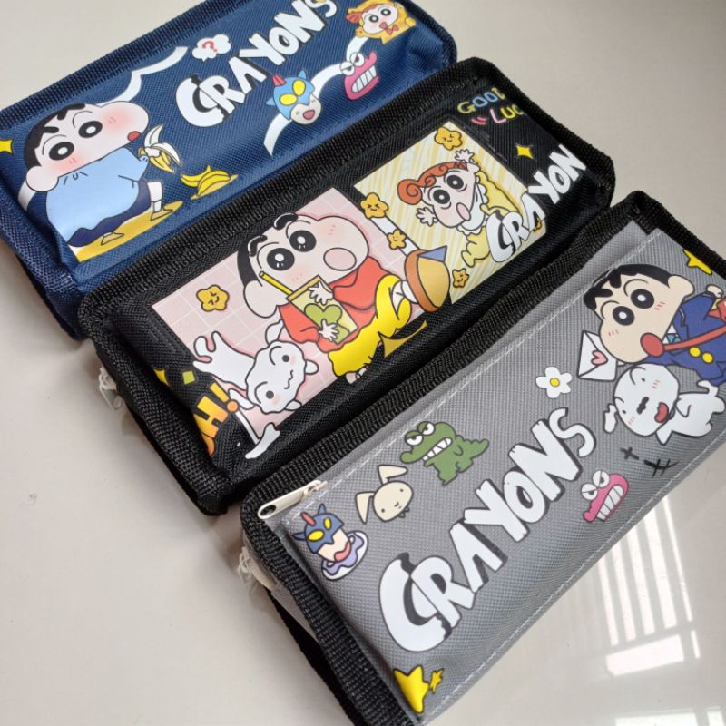 

Kotak pensil canvas 2 ruang SHINCHAN B051