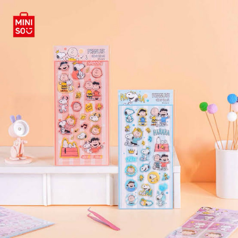 

Miniso Snoopy Sticker / Stiker mainan anak