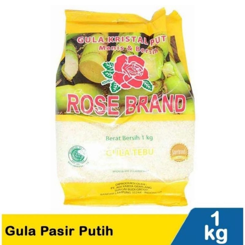 

gula pasir rose brand kemasan 1kg