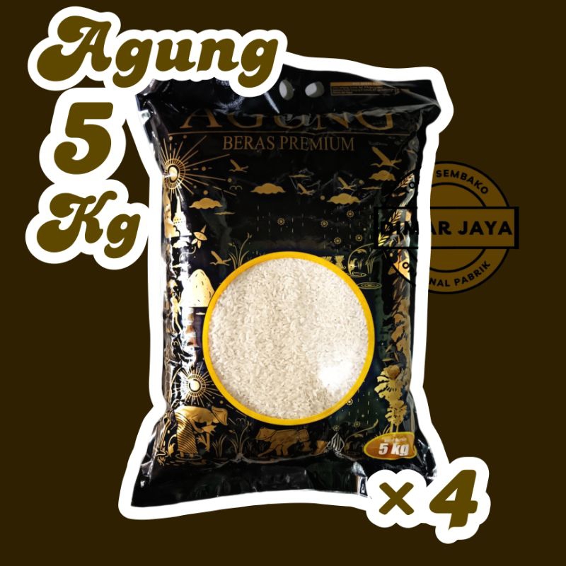 

Beras Agung Premium 20 Kg (Kemasan 5Kg x 4)