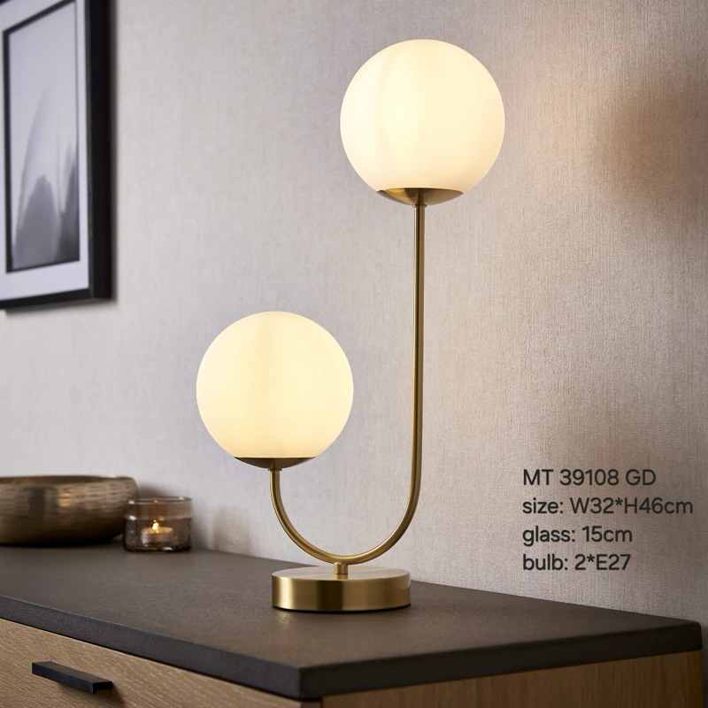 Lampu Meja Minimalis 2 Ball