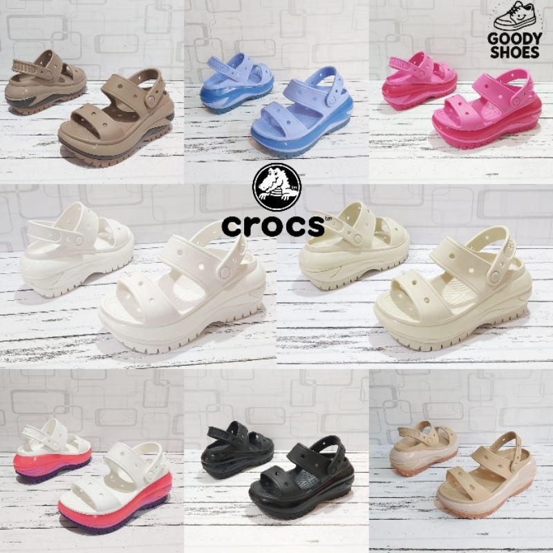 SANDAL CROCS MEGA CRUSH SLIDE -  SANDAL CROCS WANITA - SANDA CROCS MEGA CRUSH