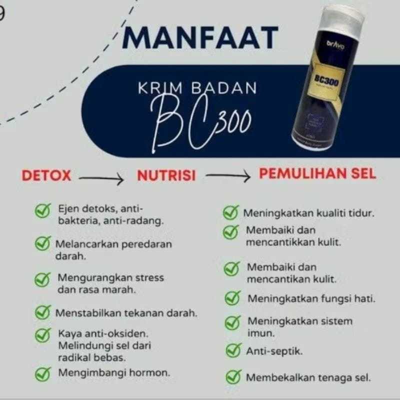 BRAVO BC300 CREAM OLES HERBAL 100% original