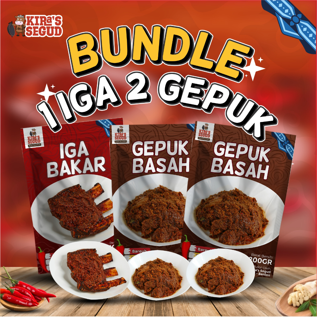 

Paket Hemat Iga Bakar 1 + Gepuk Sapi 2 | Makanan Siap Saji Khas Sunda | Kira’s Segud