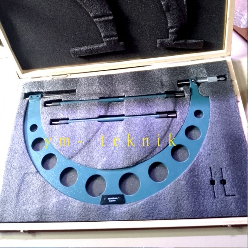 Mikrometer Outside 300-400Mm Micrometer Akurasi Tinggi 0,01