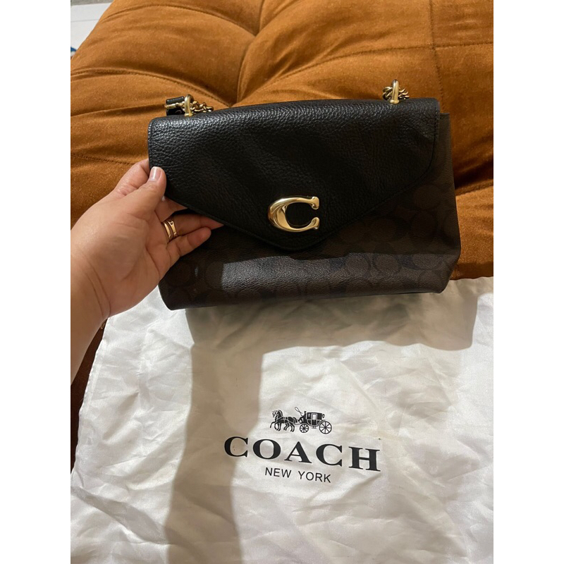 Tas coach signature preloved/Tas coach preloved/Tas selempang/shouder preloved