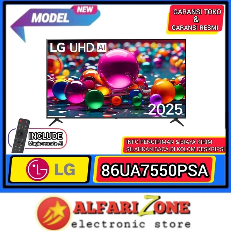 LG 86UA7550PSA Smart TV LG 86 inch 4K UHD TV LG 86" 86UA7550