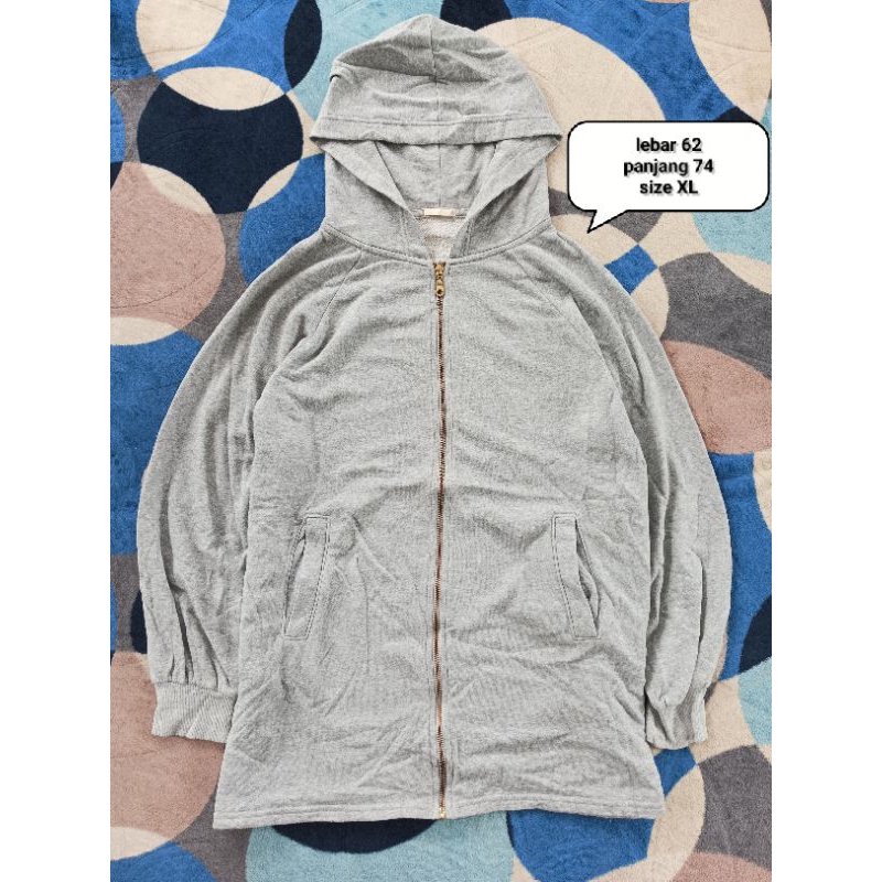 zip hoodie uniqlo gu second