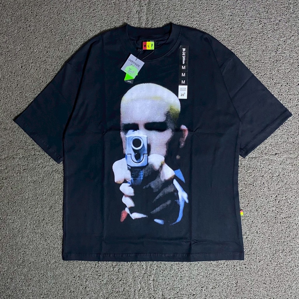 TSHIRT KAOS OVERSIZE MCF SUPPLY CO ORIGINAL EMINEM BLACK