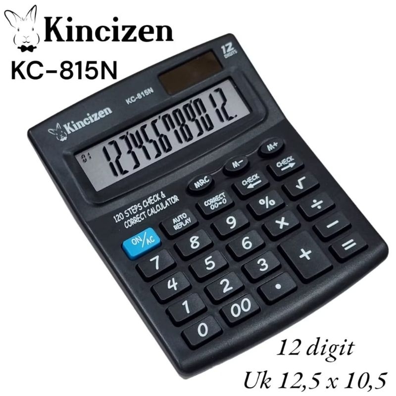 

Kalkulator Kincizen KC 815N Hitam 12Digit