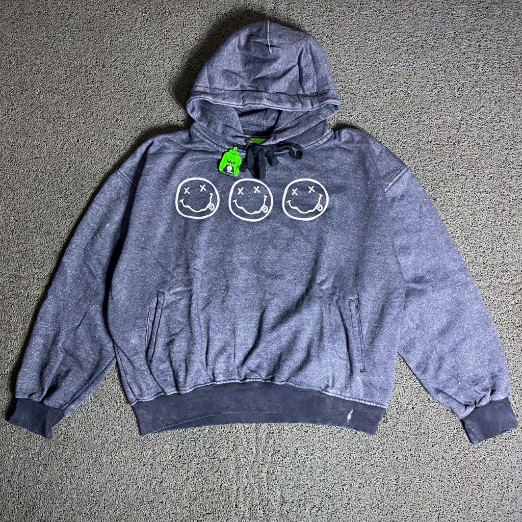 HOODIE OVERSIZE MCF SUPPLY CO ORIGINAL NIRVANA DARK GREY